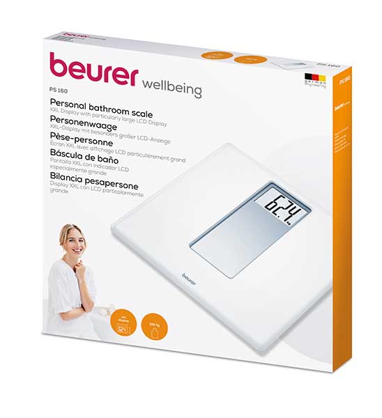 Buy Beurer GS 203 Glass Bathroom Scale - Slate online Worldwide