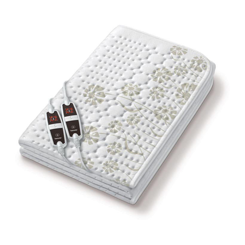 Large heated underblanket with 2 switches & 4 temperature levels each - 150 x 160 cm